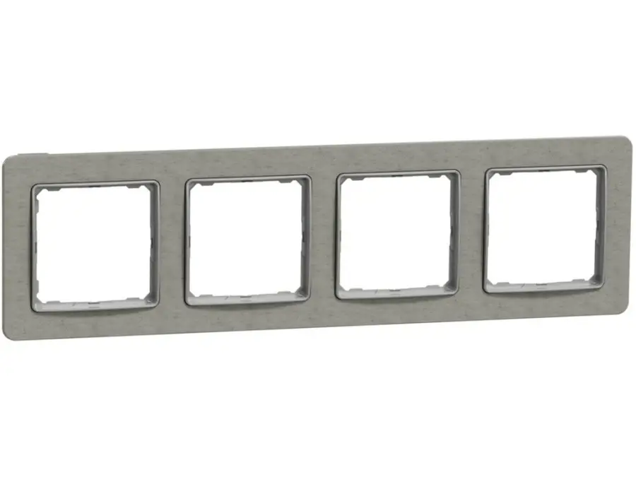 Schneider SEDNA rámeček čtyřnásobný beton