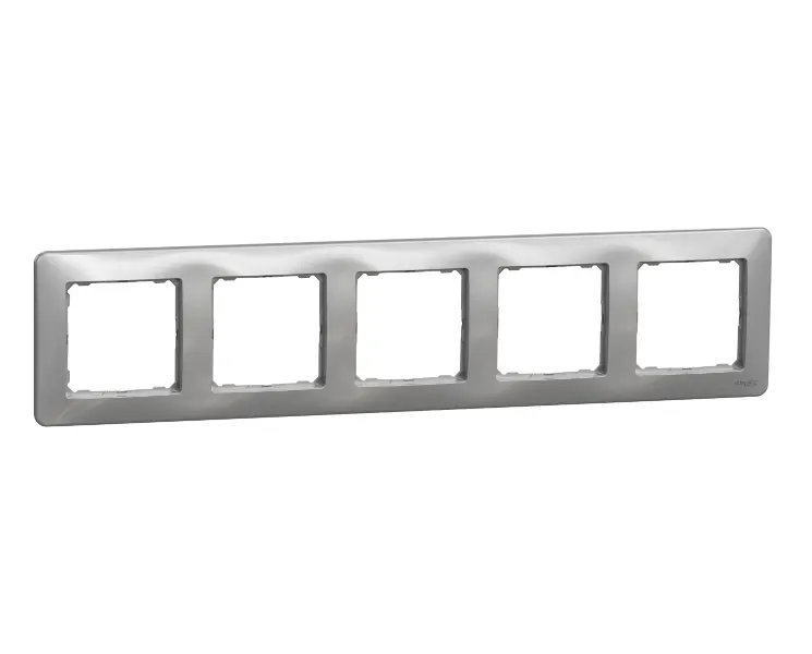 Schneider SEDNA rámeček pětinásobný aluminium