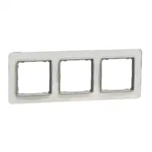 Schneider SEDNA rámeček trojnásobný bílé sklo