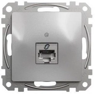 Schneider SEDNA zásuv datová dvojitá 1xRJ45 5e UTP aluminium