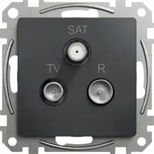 Schneider SEDNA zásuv satelitni TV-R/SAT průběžná antracit