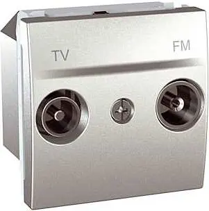 Schneider UNICA zásuv. Anténní TV/R koncová ALU; MGU345130 (MGU3.451.30)