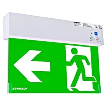 SCHRACK svít.nouz.LED K2 1W 1/2/3/8 hod IP44 ;bílá