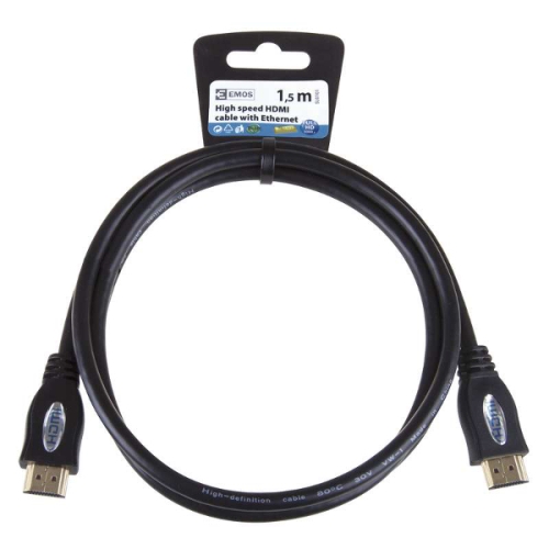 SL0101 HDMI 1.4 high speed kabel ethe. A vidlice-A vidlice 1,5m ECO, Emos