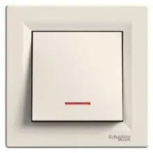 Sp. 1pólový orient.kontr ř.1So, krémová, bezšroubový, Schneider