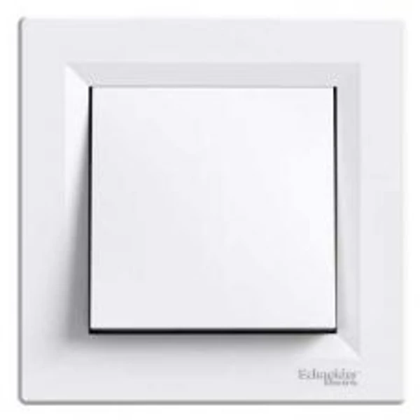 Spínač jednopólový, ř.1, IP44, bílá, Schneider