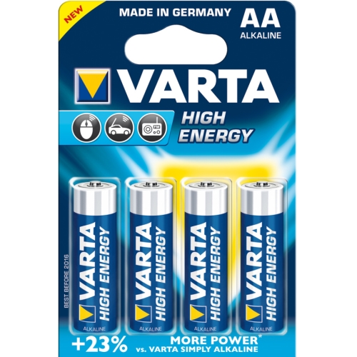 VARTA AA HighEnergy baterie tužková  LR06/ 4906 4 kusy