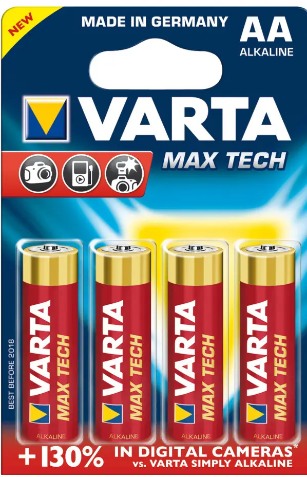 VARTA AA MaxTech baterie tužková  LR06/ 4706 4 kusy