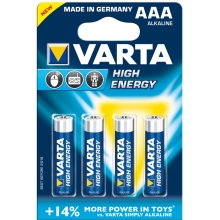 VARTA AAA HighEnergy baterie mikrotužková  LR03/ 4903 4 kusy
