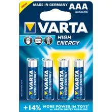 VARTA AAA HighEnergy baterie mikrotužková  LR03/ 4903 4 kusy
