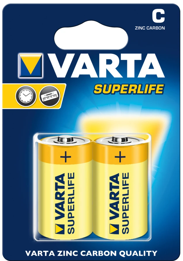 VARTA C Superlife baterie malý monočlánek  R14/2014 2 kusy