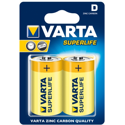 VARTA D Superlife baterie velký monočlánek  R20/2020 2 kusy