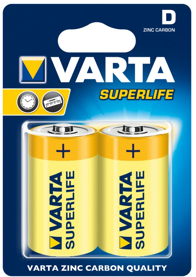 VARTA D Superlife baterie velký monočlánek  R20/2020 2 kusy