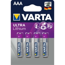 VARTA lithiová baterie ULTRA.LITHIUM 6103 AAA/FR10G445 4 kusy