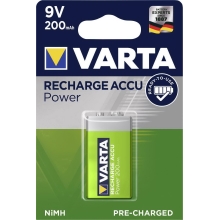 VARTA nabíjecí baterie NiMH 200mAh 9V/6F22/56722 ; BL1