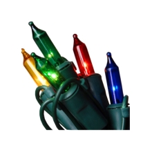 Žárovka barevná  pro venkovní řetězy SVV, 1,5V/0,07A, sáček 100 ks, EXIHAND