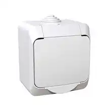 Zásuvka 230V 16A 2P+PE, bílá