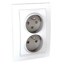 Zásuvka dvojnásobná 16A/230V 2x2P+PE, Polar